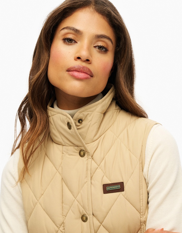 Superdry - Cord Trimmed Liner Slim Fit Gilet