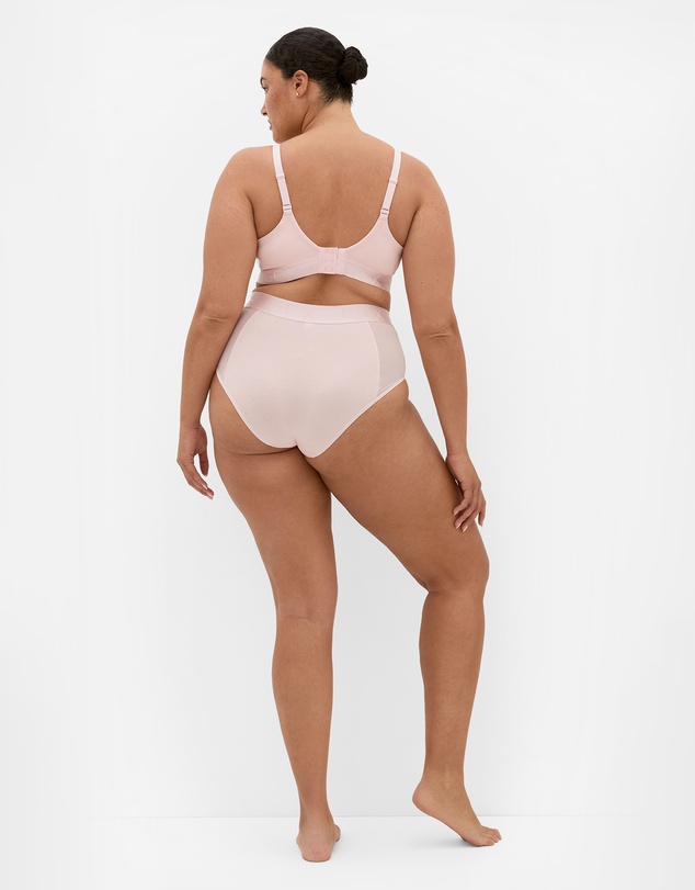 City Chic - Plus size Signature Hi Brief - pink icing