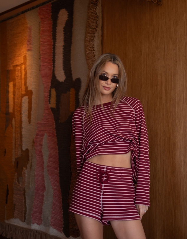 Jag - Milly Waffle Long Sleeve Tee