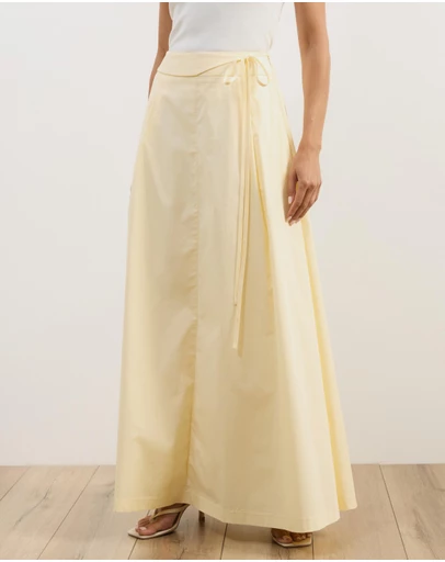 Atmos&Here - Tova Belt Detail Maxi Skirt