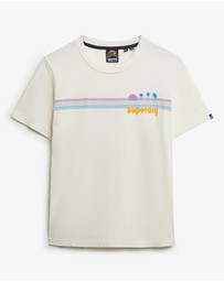 Superdry - Rainbow Stripe Slim Fit Tee