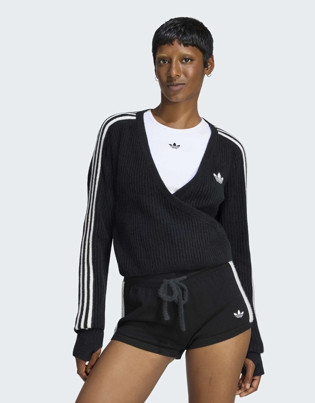 adidas Originals - ADIDAS ORIGINALS BY JENNIE KNITTED WRAP AROUND CARDIGAN Womens