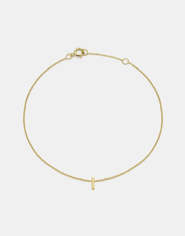 Zoe Olivia - 9K Gold Initial I Bracelet