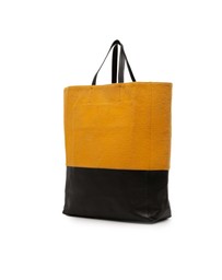 Pre-Loved by Azura Reborn - Pre-Loved Small Bicolor Suede and Calfskin Vertical Cabas Tote