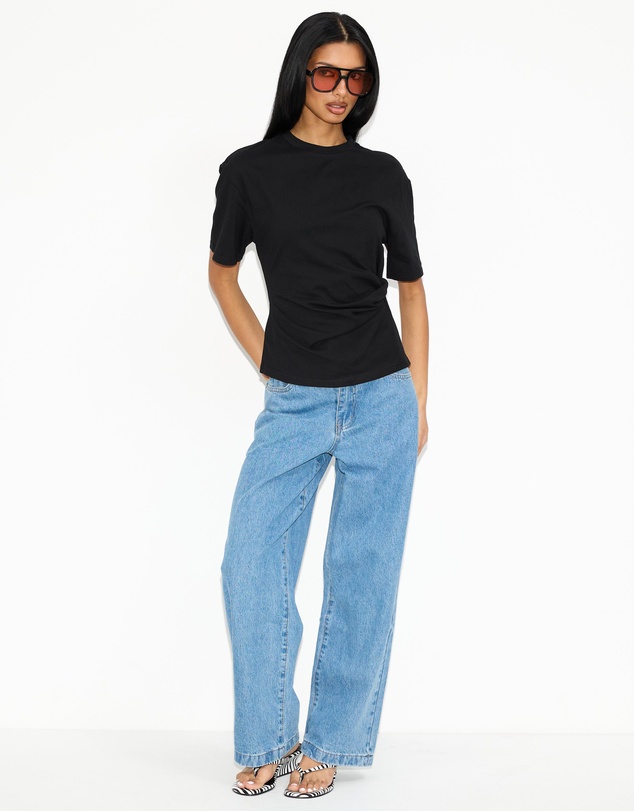 Dazie - Ava Twist Detail Short Sleeve Tee