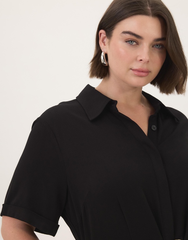 Atmos&Here Curvy - Harriet Viscose Shirt Dress