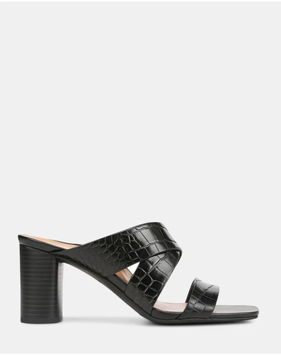 Vionic - Merlot Heeled Sandal - Black Croc