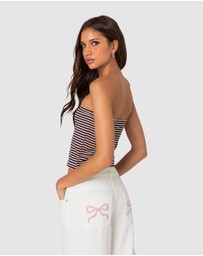 EDIKTED - Lilah Striped Tube Top