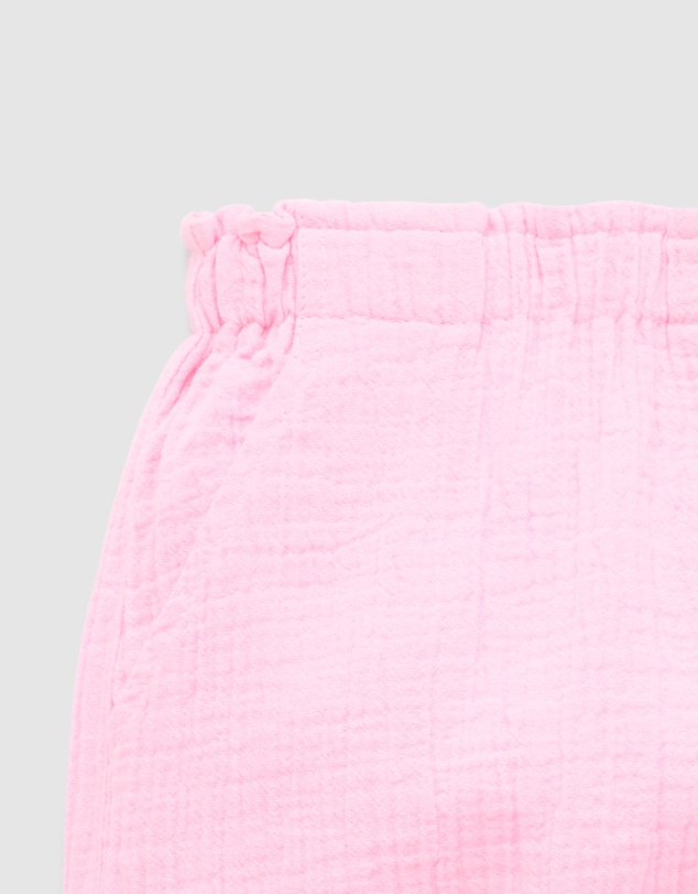 Purebaby - Slouchy Crinkle Cotton Pants-Kids-Babies