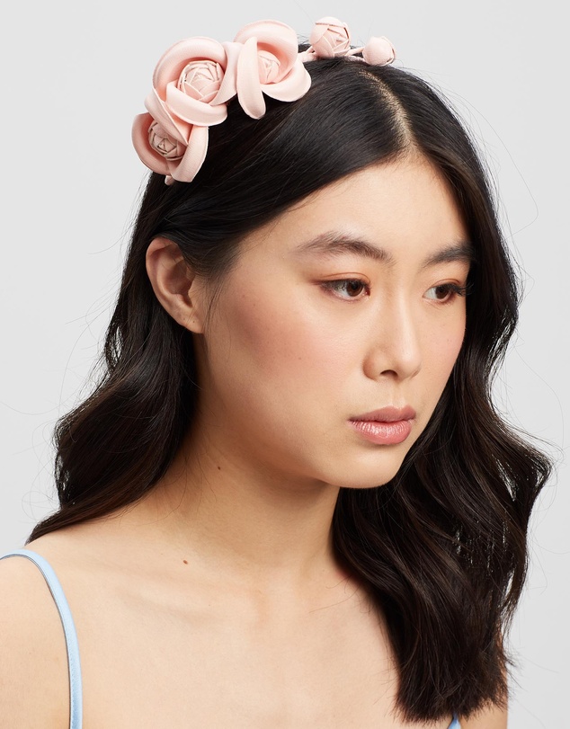 Max Alexander - Leather Flowers Headband