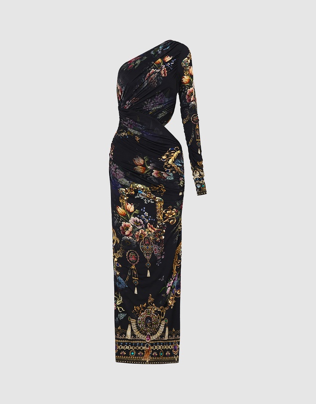 Camilla - One Shoulder Jersey Cut Out Dress