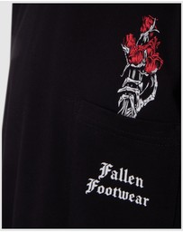 Fallen Footwear - Mens Roses T-Shirt Black