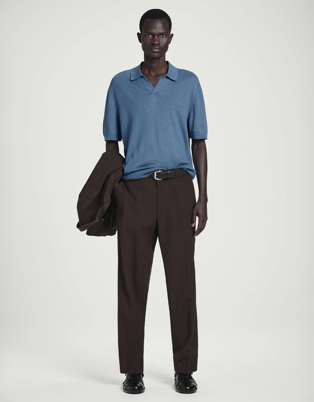 COS - Knitted Linen Polo Shirt