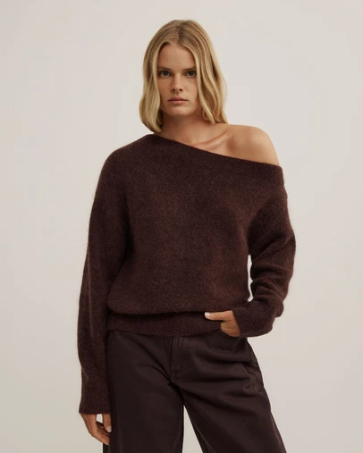 Witchery - Fluffy Asymmetric Knit