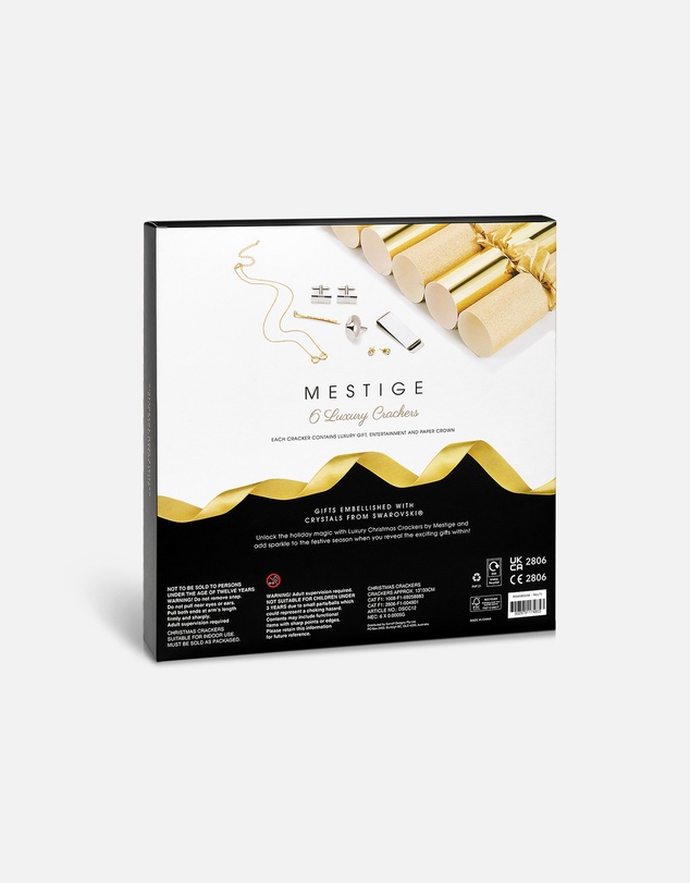 Mestige - Sustainable Christmas Crackers – Gifts Embellished with crystals by Swarovski® - Gold Dust