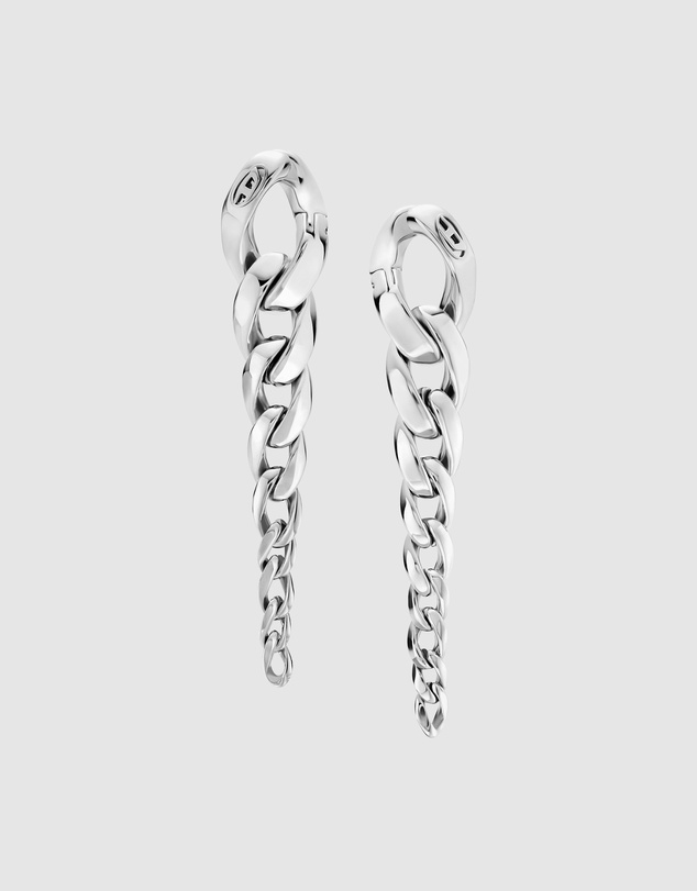 Diesel - Oval D Silver Earring
