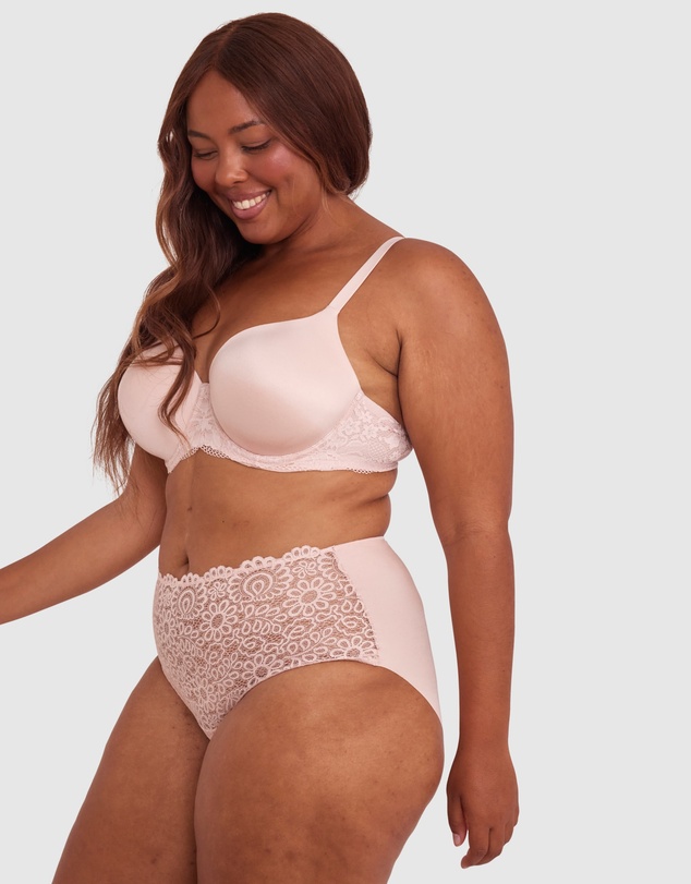 Bras N Things - Audrey Full Brief Knicker - Blush Pink