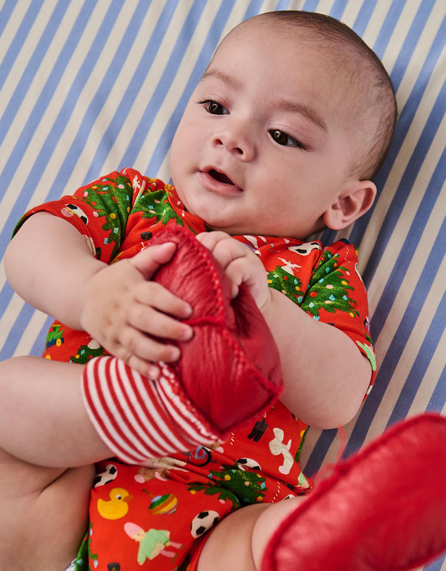 Kip&Co - Christmas Santa's Little Helper Baby Booties - Babies