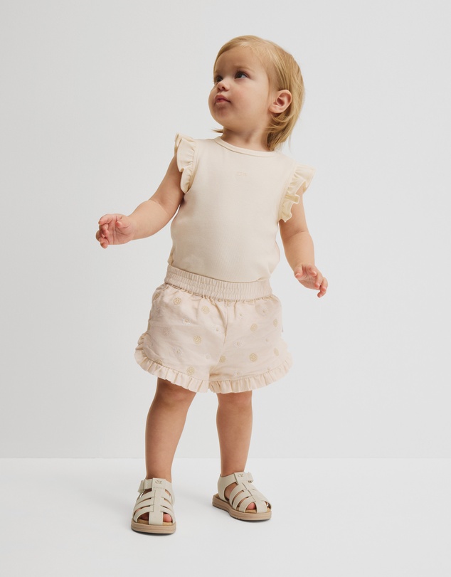 Country Road - Pull On Embroidered Short