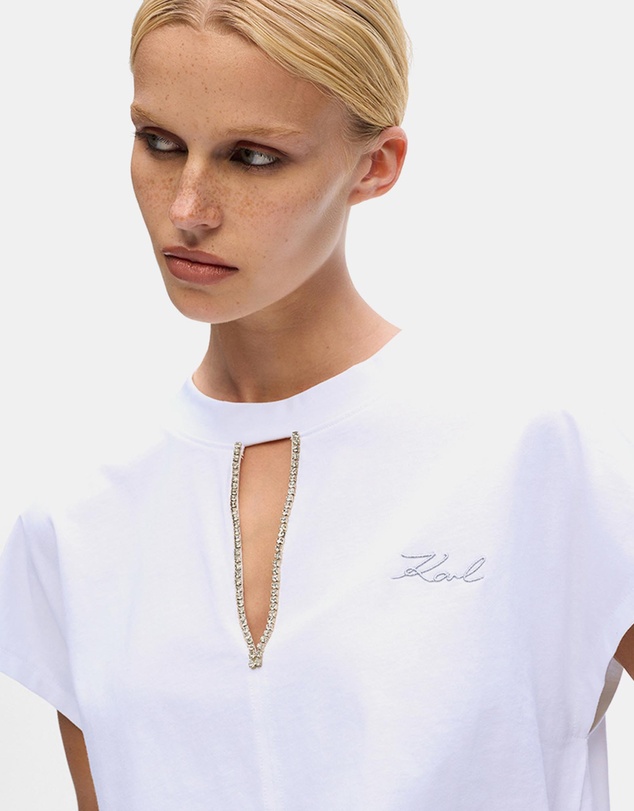 Karl Lagerfeld - Embellished Relaxed T-Shirt
