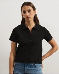 Atmos&Here - Sana Short Sleeve Knit Cardigan