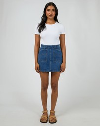 All About Eve - Becca Skirt Heritage Blue