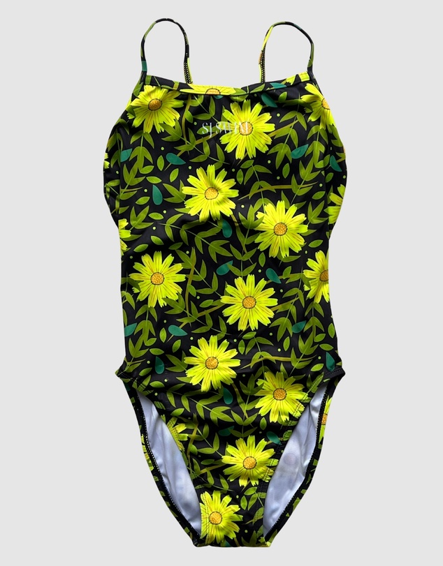 Salty Johnson - Sunflowers Thin Strap One Piece