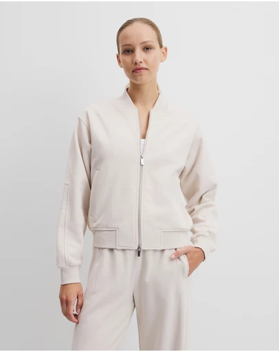 Country Road - Australian Good Earth Cotton Zip Bomber Sweat