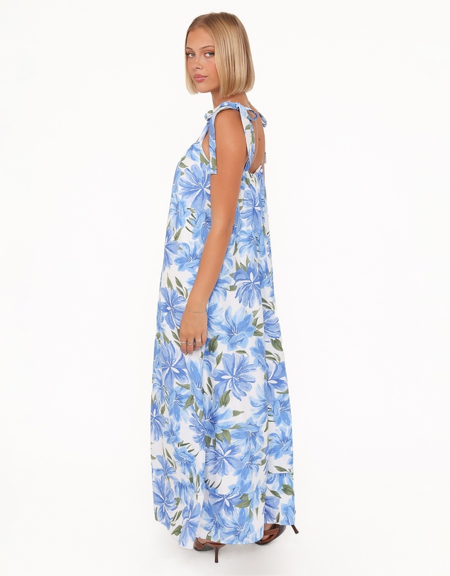 Petal & Pup - Amber Maxi Dress - Blue Floral