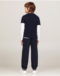 Tommy Hilfiger - Basic Crew Neck Short Sleeve Knit Tee - Teens