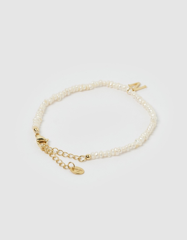 Miz Casa and Co - Pearl Letter N Bracelet