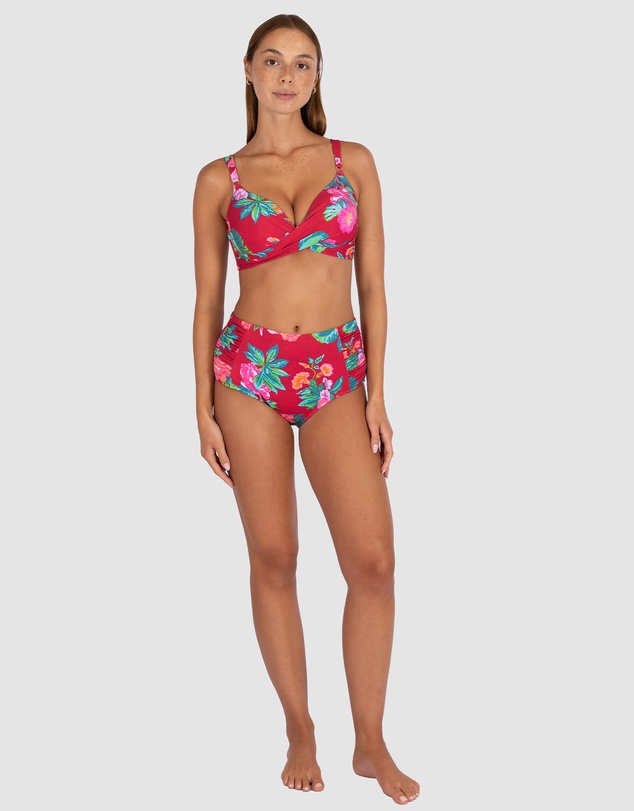 Baku Swimwear - Cala Luna Ruched High Waist Bikini Bottom