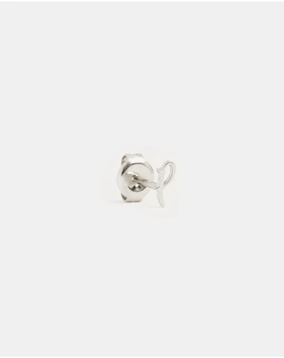 By Charlotte - Sterling Silver Love P Earring
