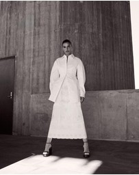 Clea - Satine Embroidered Dress