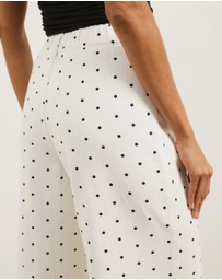 Atmos&Here - Kate Twill Wide Leg Pants