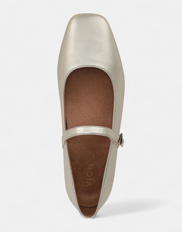 Vionic - Alameda Mary-Jane Flat - Gold
