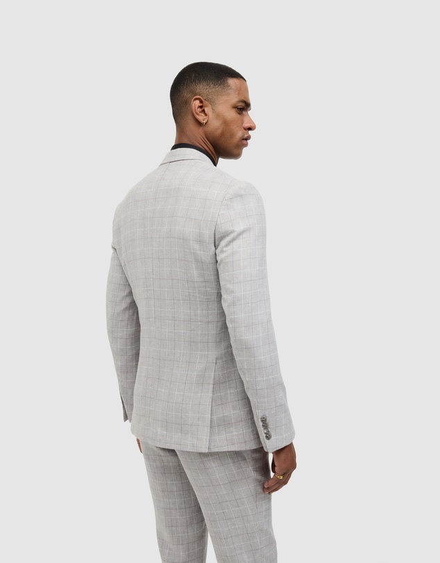 Politix - Windowpane Check Tailored Jacket