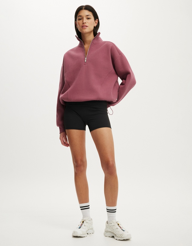 Cotton On Body Active - Plush Half Zip Sweatshirt