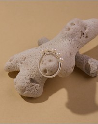 Najo - Mermaid Silver Pearl Ring