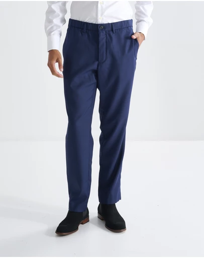 3 Wise Men - 3 Wise Men Wallace Wool Trouser - Navy