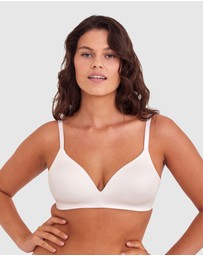 Bras N Things - Inner Essence Contour Plunge Wirefree Bra - Ivory