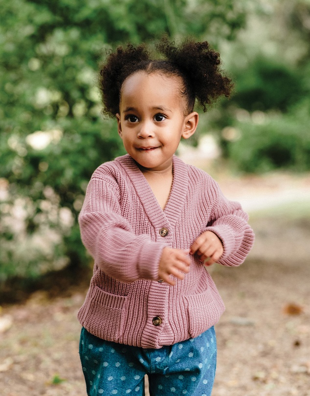 Kynd Baby - Knit Cardigan in Dusty Lilac
