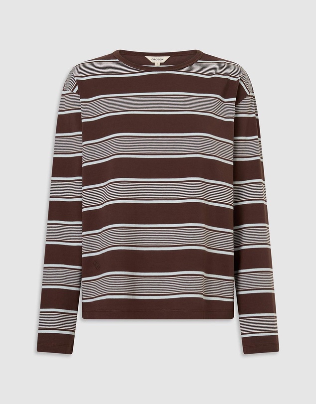 Oroton - Long Sleeve Stripe Tee
