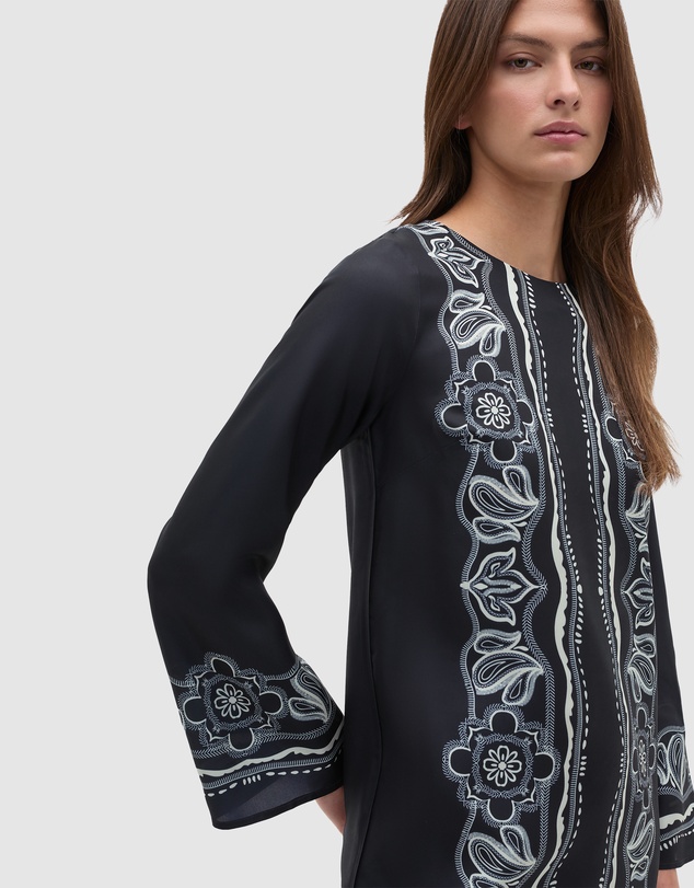 Seed Heritage - Scarf Print Midi Dress