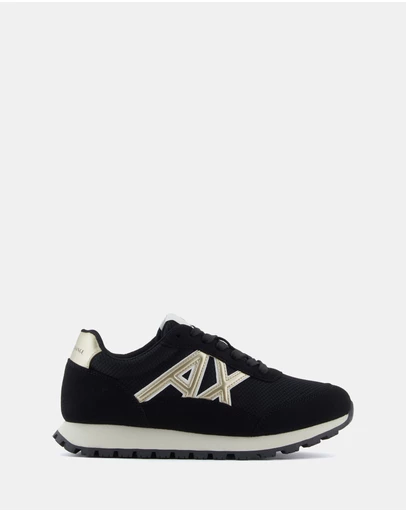 Armani Exchange - Drop Micro Suede Sneakers - Women's