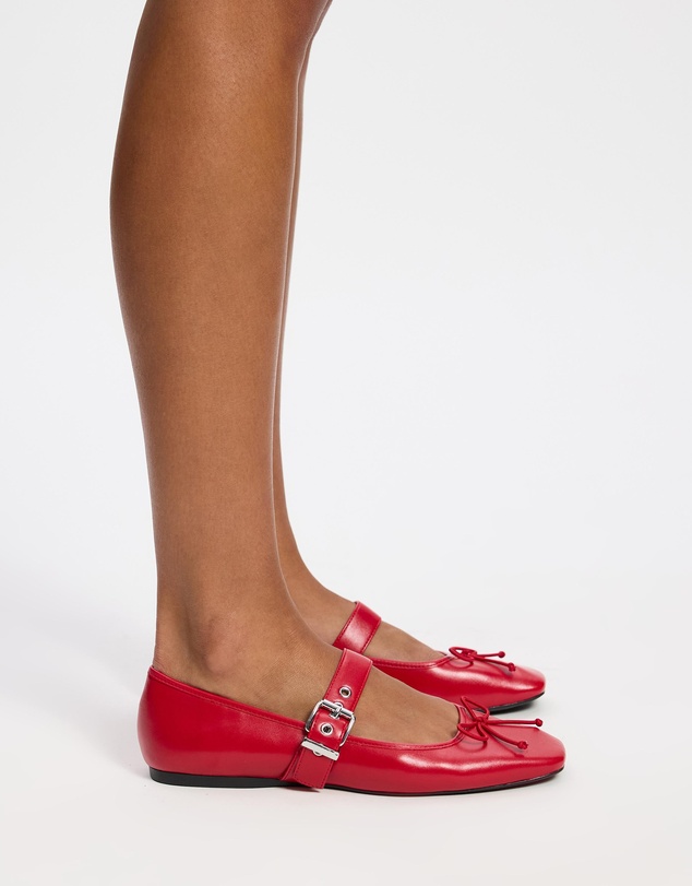 Dazie - Poppy Buckle Ballet Flats