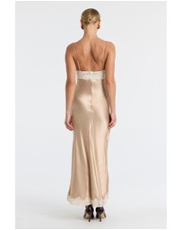 Bardot - Tzariana Satin Lace Midi Dress