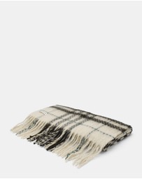 Morgan & Taylor - Hallie Scarf in Beige & Brown Check