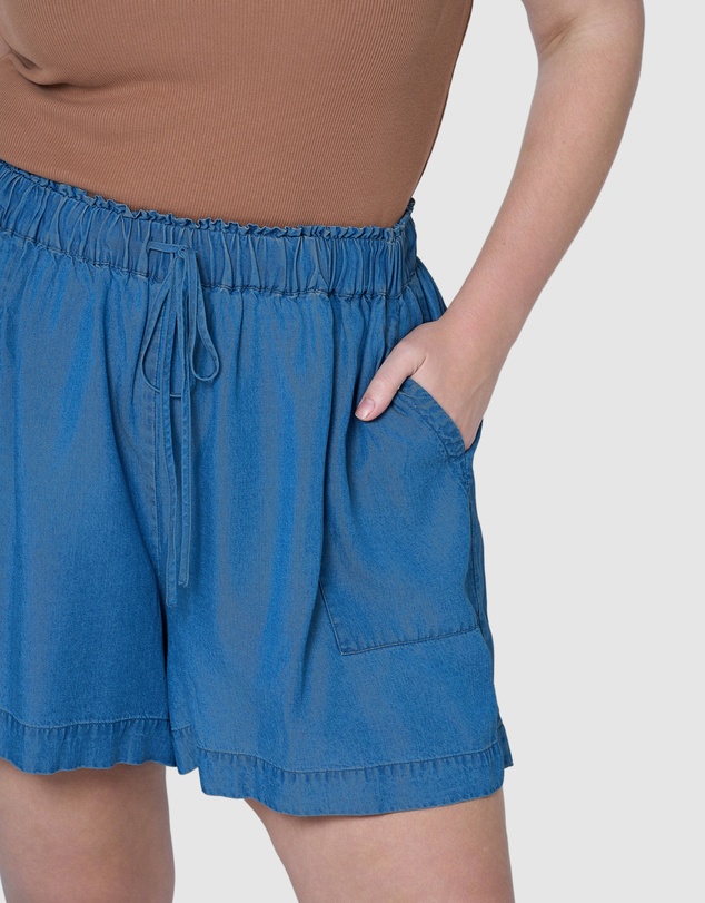 Indigo Tonic - Jadie Chambray Shorts
