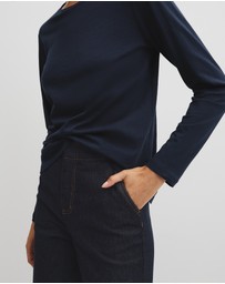 Country Road - Australian Good Earth Cotton Textured Slub T-shirt